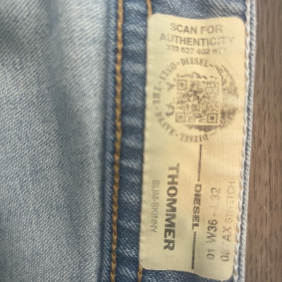 Diesel Jean 36W x 32L likenew - Picture 4 of 4